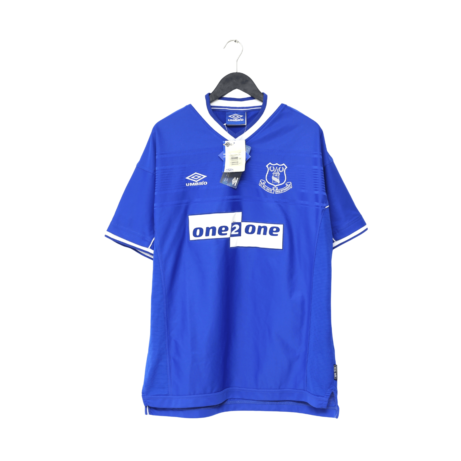 1999/00 CAMPBELL #9 Everton Vintage Umbro Home Football Shirt (XL) BNWT