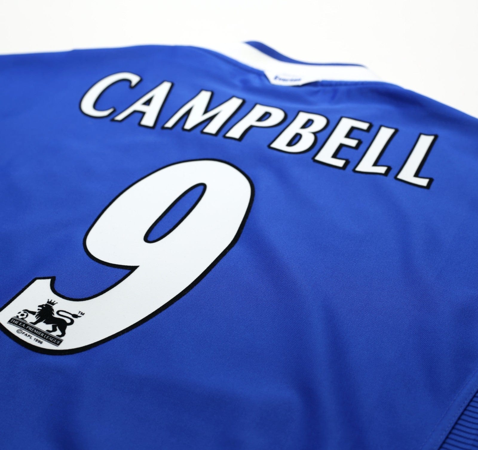 1999/00 CAMPBELL #9 Everton Vintage Umbro Home Football Shirt (XXL)