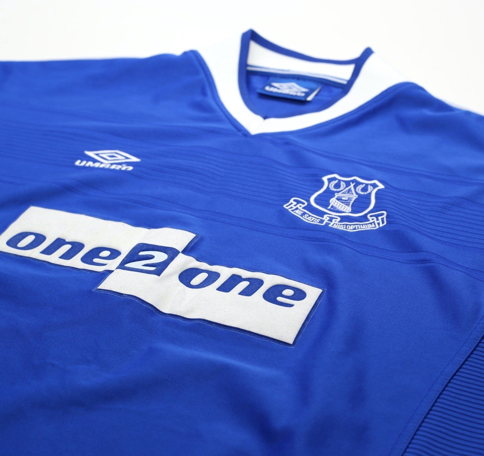 1999/00 CAMPBELL #9 Everton Vintage Umbro Home Football Shirt (XXL)