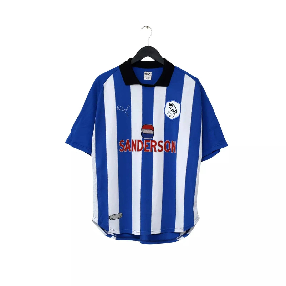 1999/00 CARBONE #8 Sheffield Wednesday Vintage PUMA Home Football Shirt (L)