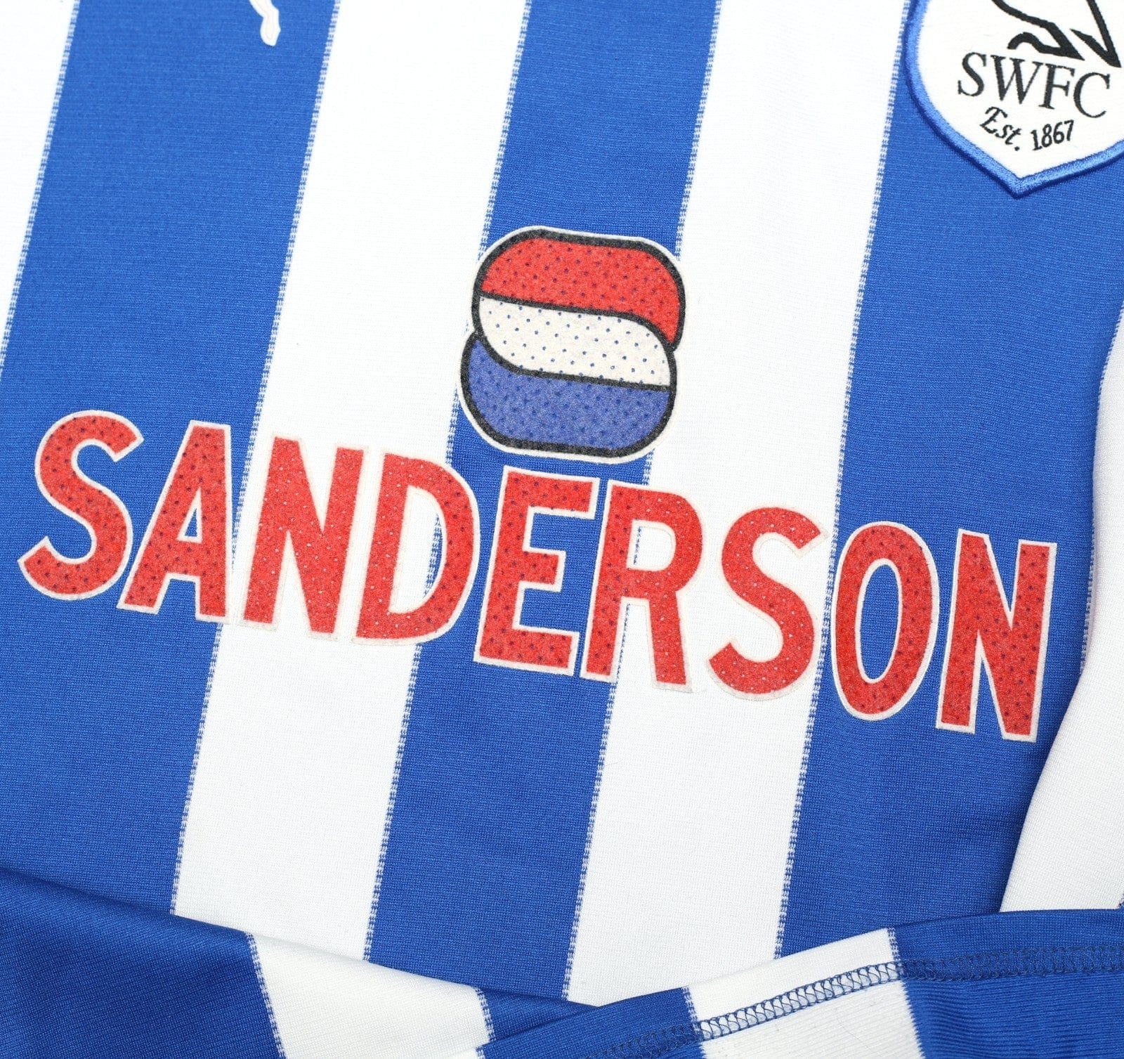 1999/00 CARBONE #8 Sheffield Wednesday Vintage PUMA Home Football Shirt (L)