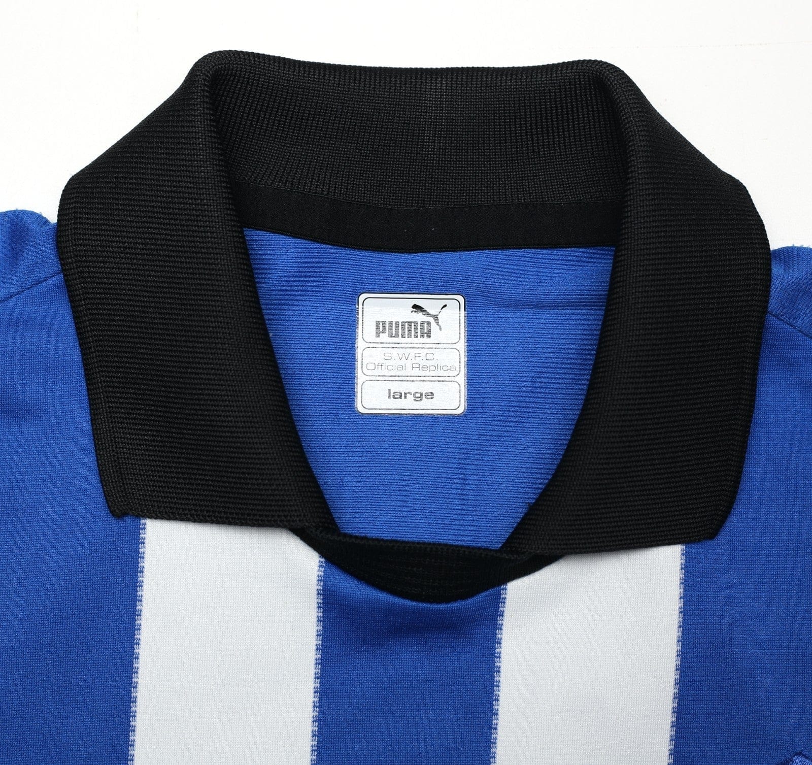 1999/00 CARBONE #8 Sheffield Wednesday Vintage PUMA Home Football Shirt (L)