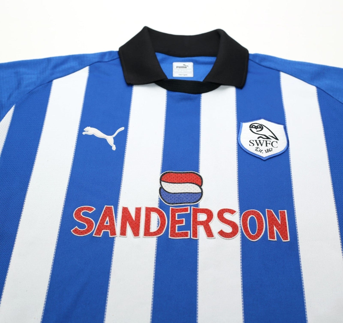 1999/00 CARBONE #8 Sheffield Wednesday Vintage PUMA Home Football Shirt (L)