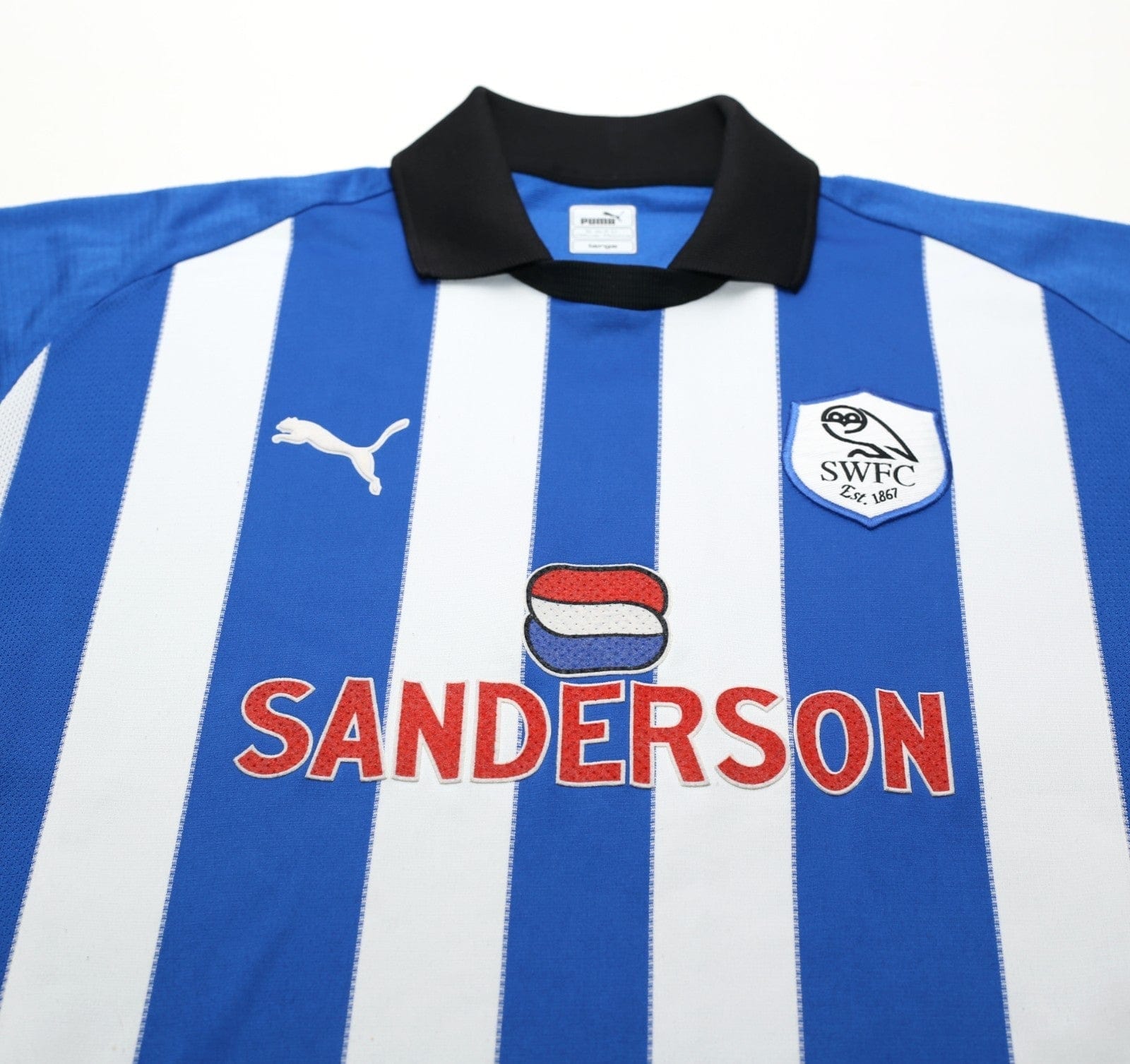 1999/00 CARBONE #8 Sheffield Wednesday Vintage PUMA Home Football Shirt (L)