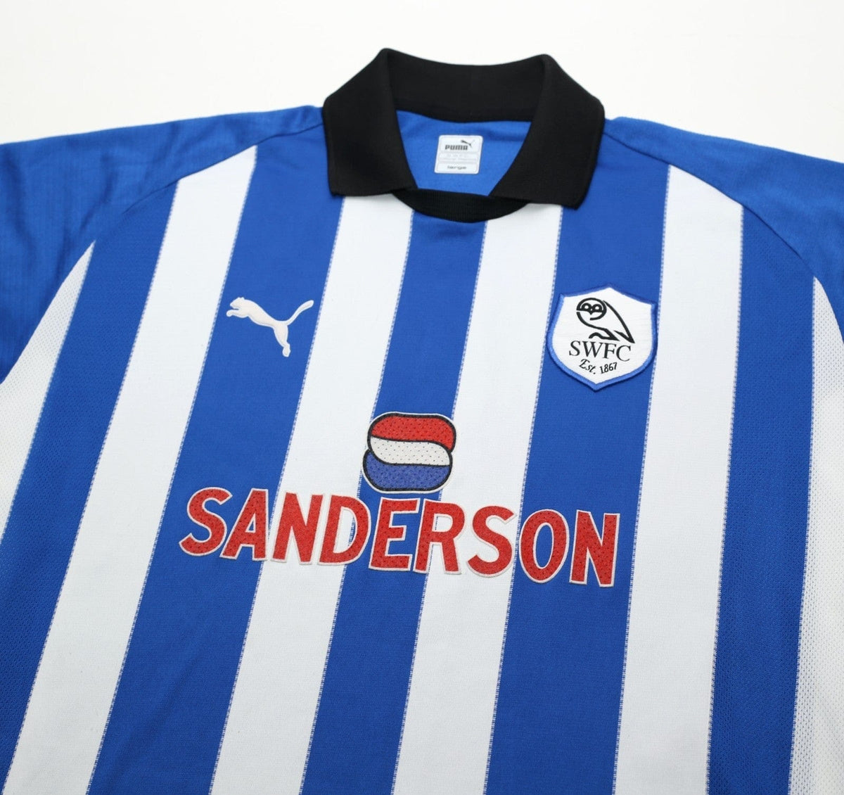 1999/00 CARBONE #8 Sheffield Wednesday Vintage PUMA Home Football Shirt (L)