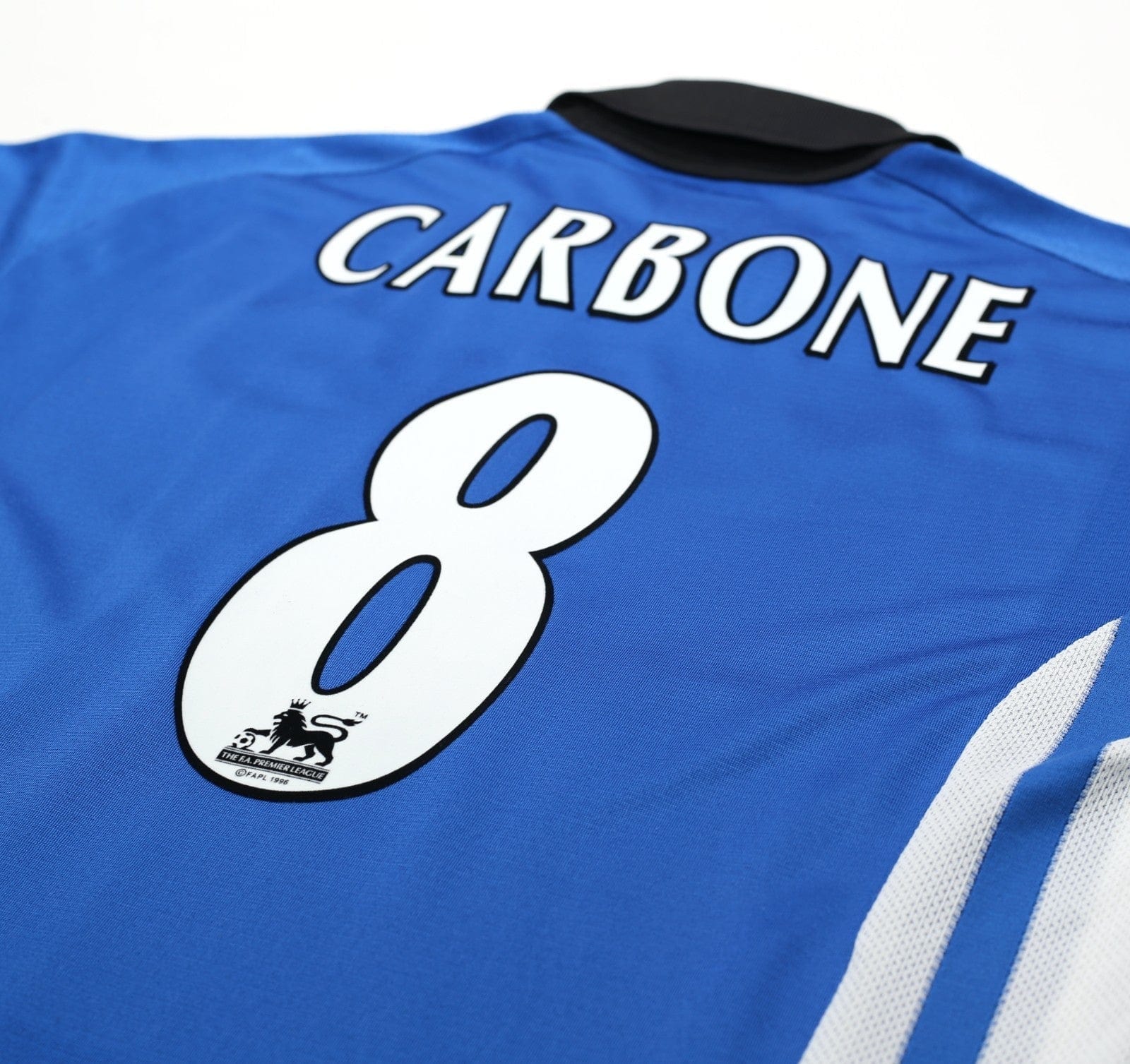 1999/00 CARBONE #8 Sheffield Wednesday Vintage PUMA Home Football Shirt (L)