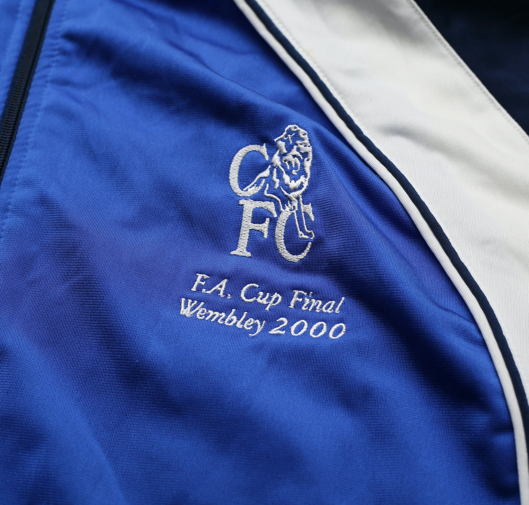 1999/00 CHELSEA Vintage Umbro FA CUP FINAL 2000 Football Track Top Jacket (L)