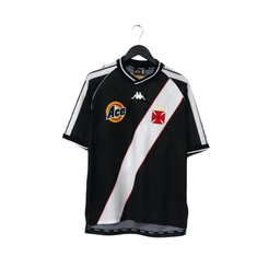 1999/00 Edmundo #10 Vasco da Gama Vintage Kappa Home Football Shirt (M)