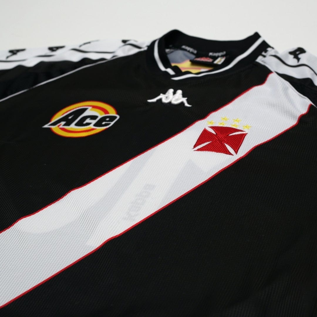 1999/00 Edmundo #10 Vasco da Gama Vintage Kappa Home Football Shirt (M)