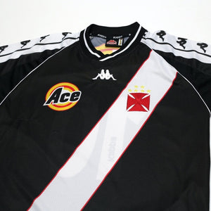 1999/00 Edmundo #10 Vasco da Gama Vintage Kappa Home Football Shirt (M)