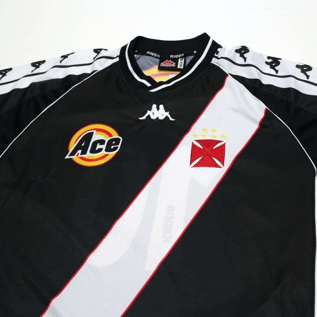 1999/00 Edmundo #10 Vasco da Gama Vintage Kappa Home Football Shirt (M)