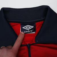 1999/00 England Retro Umbro Football Track Top Jacket (S) 80's Style