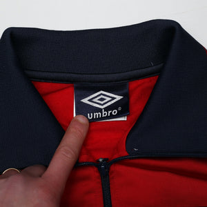 1999/00 England Retro Umbro Football Track Top Jacket (S) 80's Style