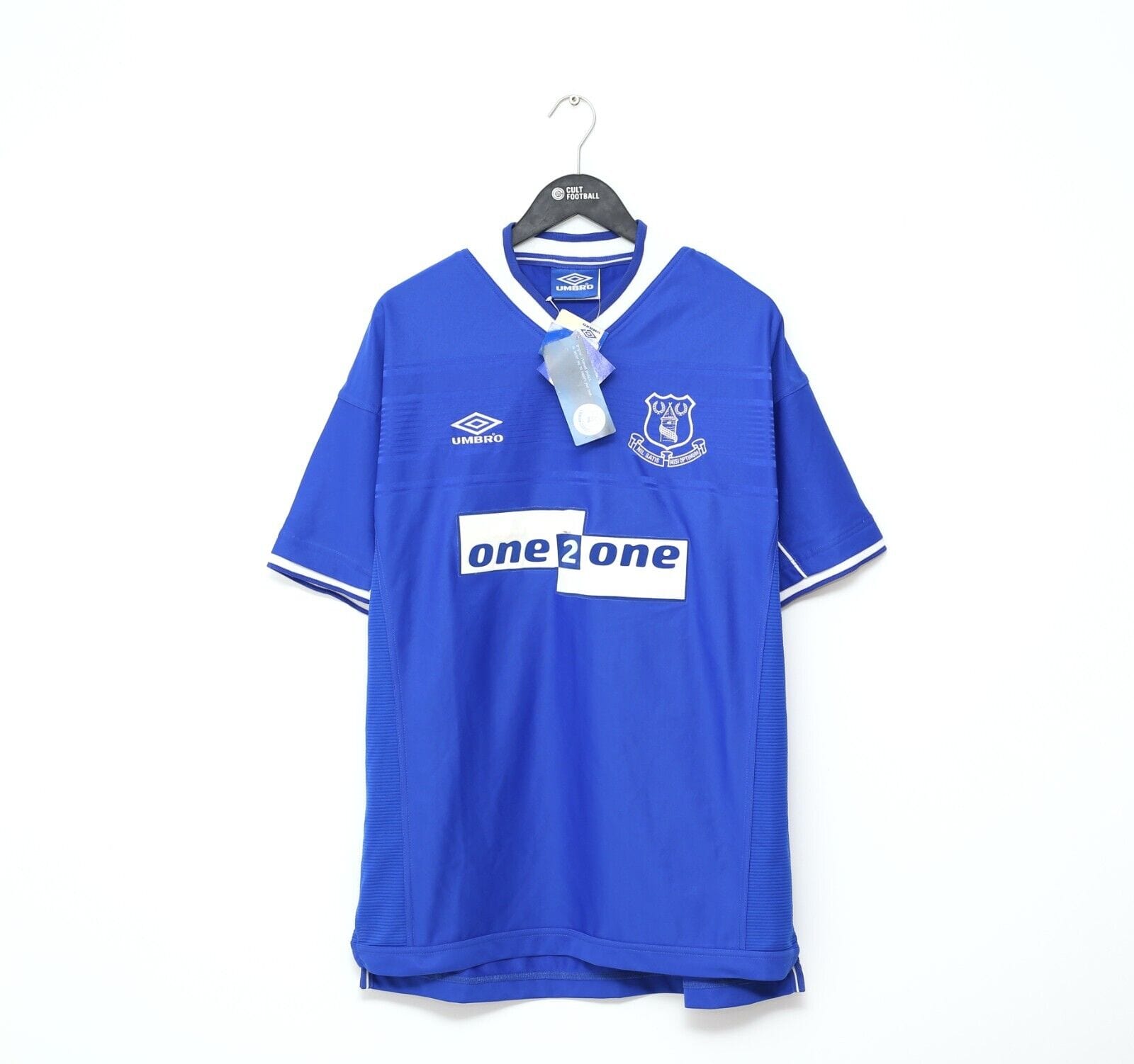 1999/00 EVERTON Vintage Umbro Player Issue Home Football Shirt Jersey (XL) BNWT