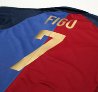 1999/00 FIGO #7 Barcelona Vintage Nike Centenary Home Football Shirt (S)