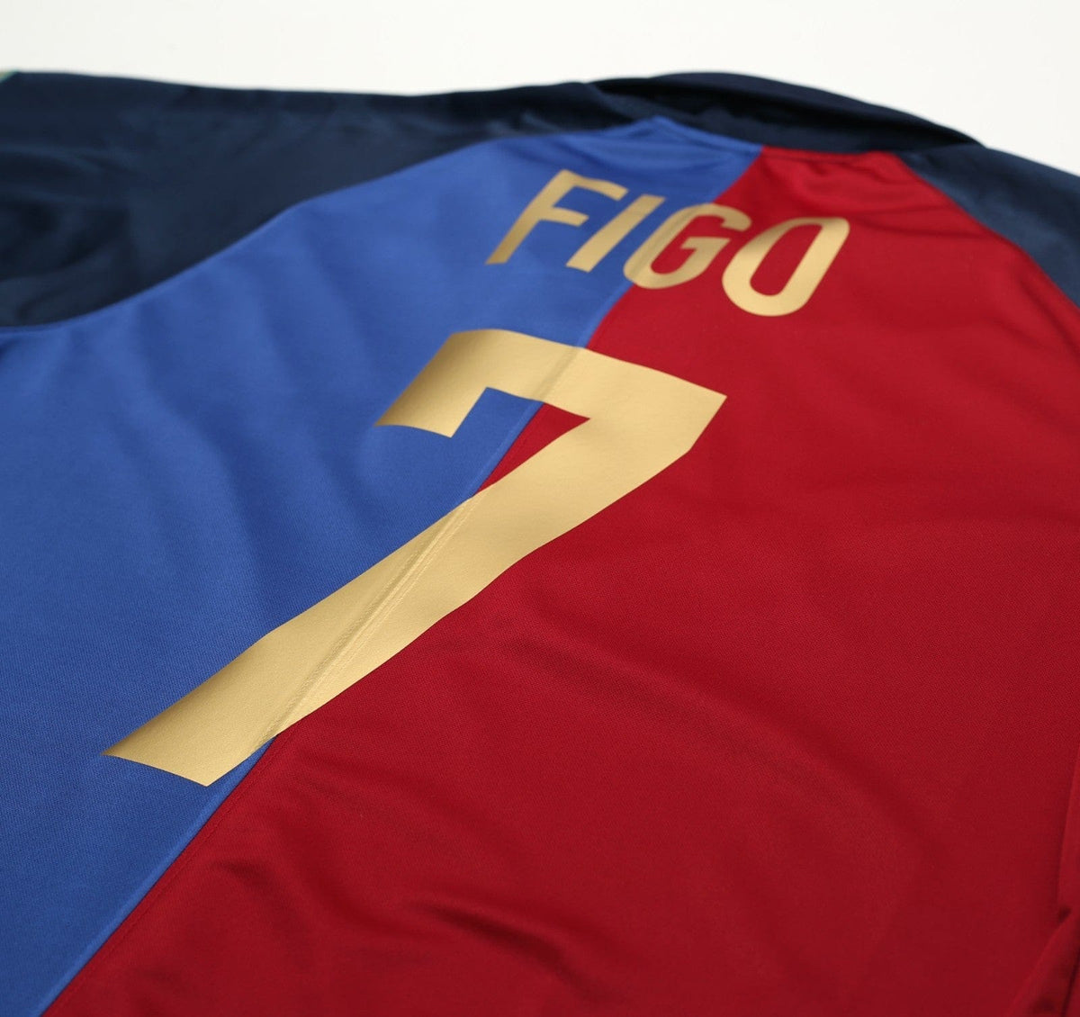 1999/00 FIGO #7 Barcelona Vintage Nike Centenary Home Football Shirt (S)