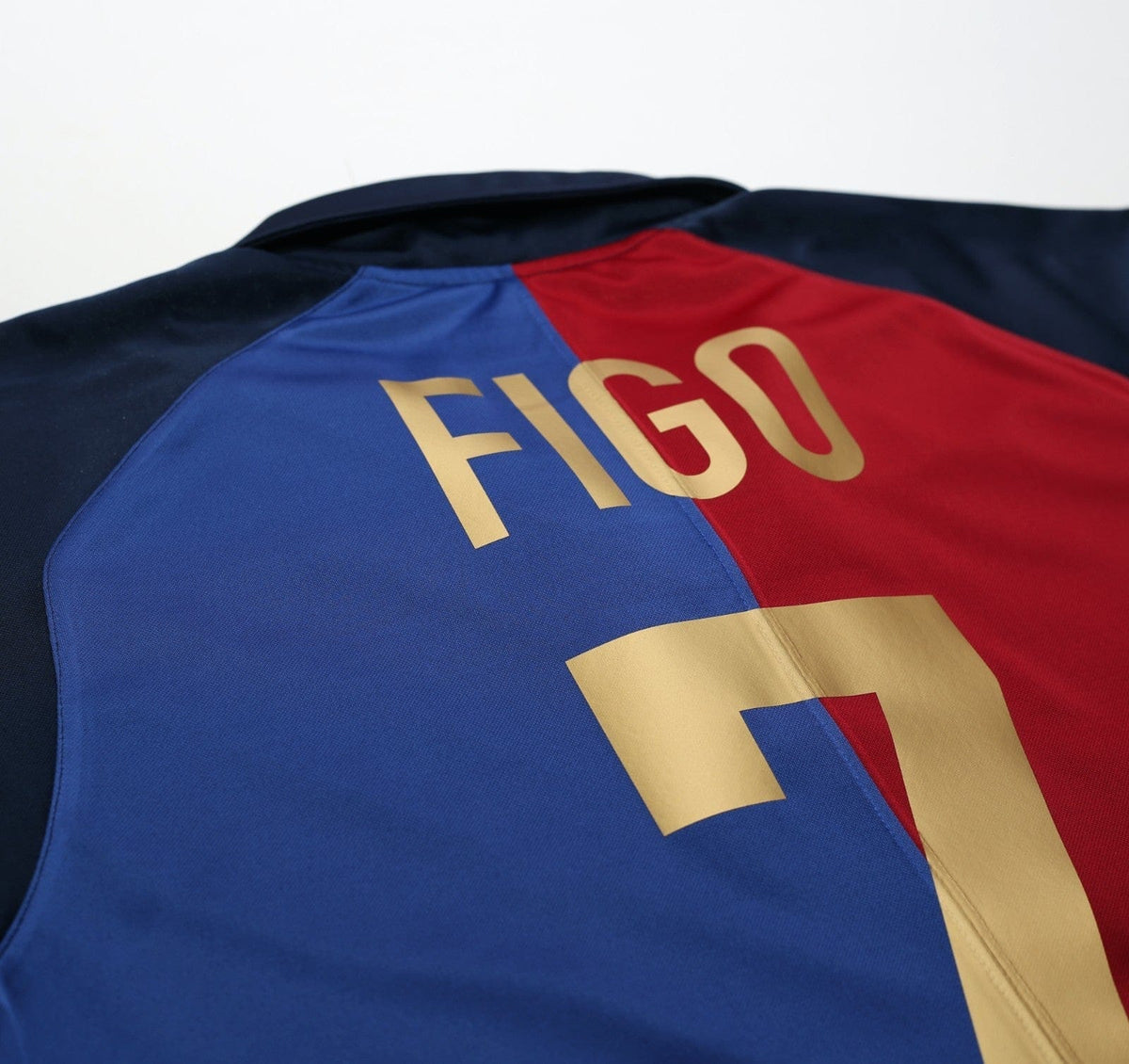 1999/00 FIGO #7 Barcelona Vintage Nike Centenary Home Football Shirt (S)