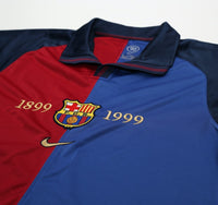 1999/00 FIGO #7 Barcelona Vintage Nike Centenary Home Football Shirt (S)