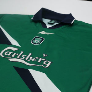 1999/00 Gerrard #28 Liverpool Vintage Reebok Away Football Shirt (38/40) M