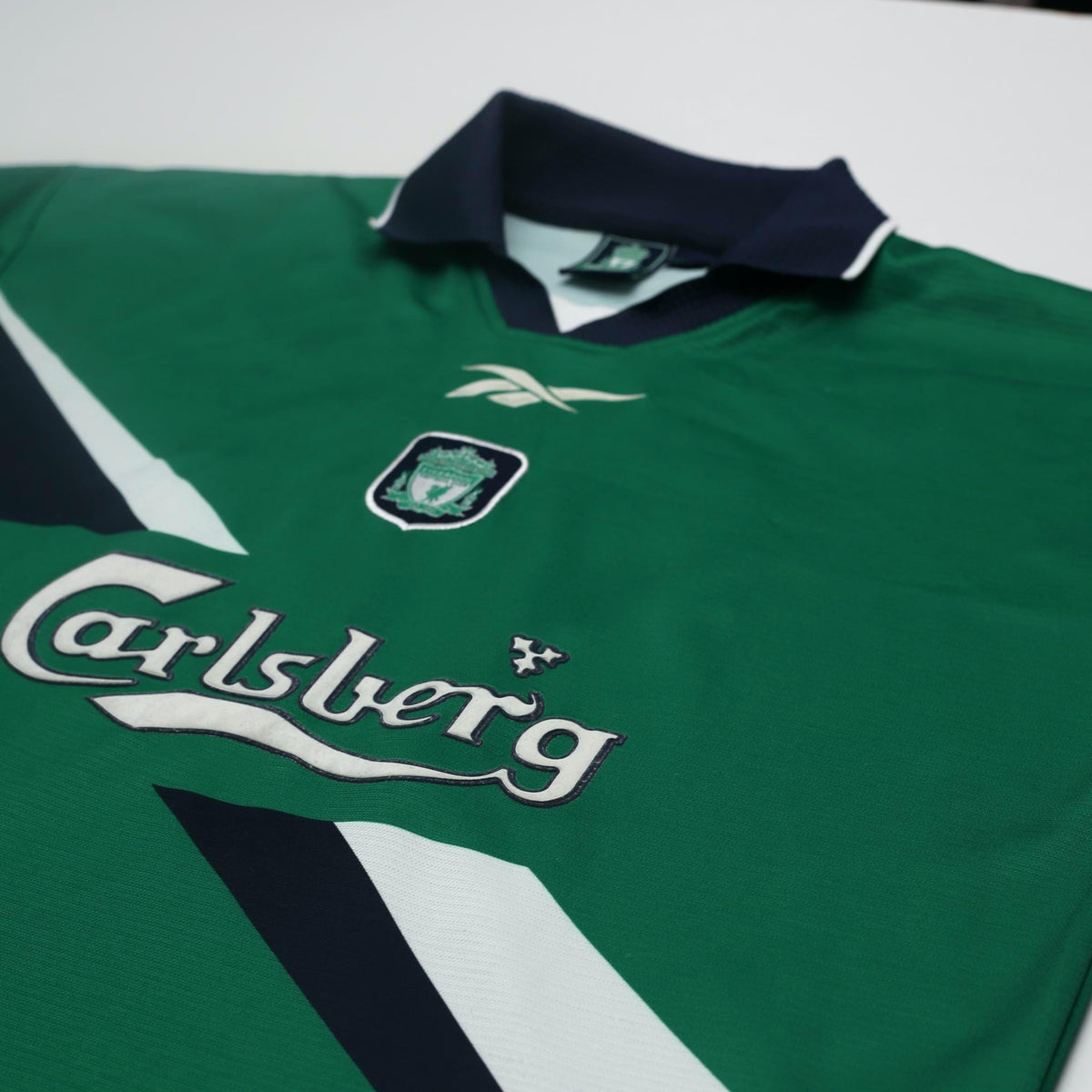 1999/00 Gerrard #28 Liverpool Vintage Reebok Away Football Shirt (38/40) M