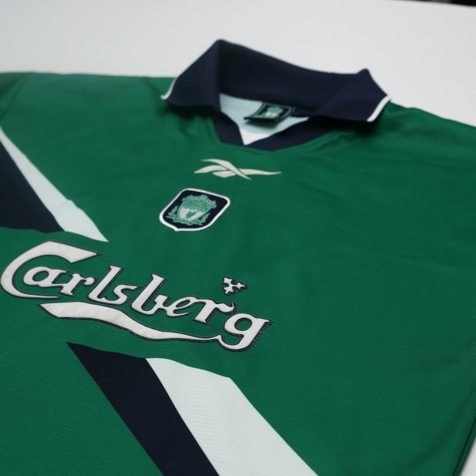1999/00 Gerrard #28 Liverpool Vintage Reebok Away Football Shirt (38/40) M