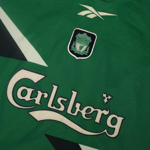 1999/00 Gerrard #28 Liverpool Vintage Reebok Away Football Shirt (38/40) M