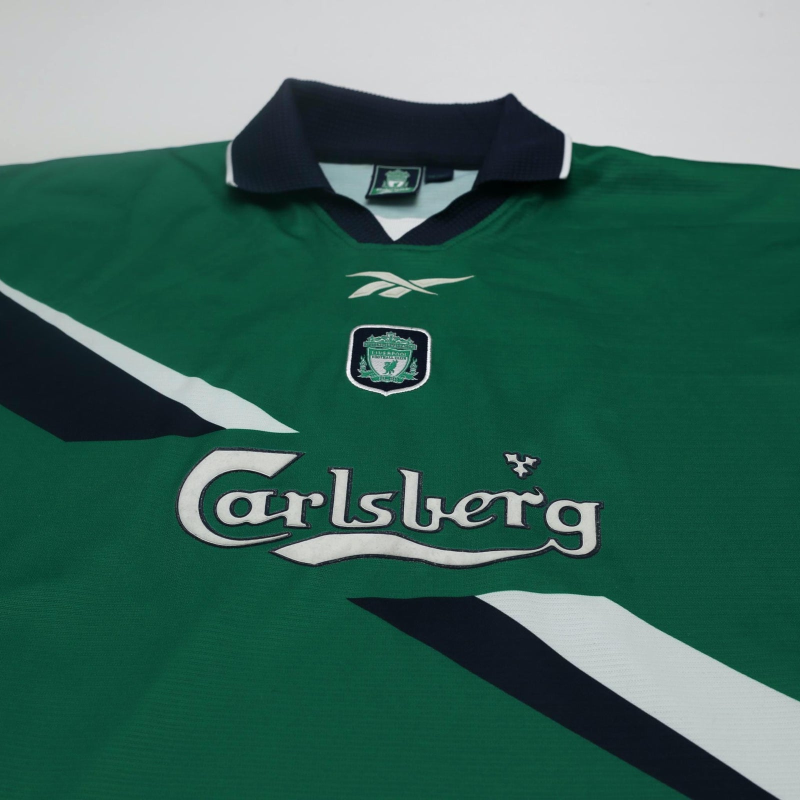 1999/00 Gerrard #28 Liverpool Vintage Reebok Away Football Shirt (38/40) M
