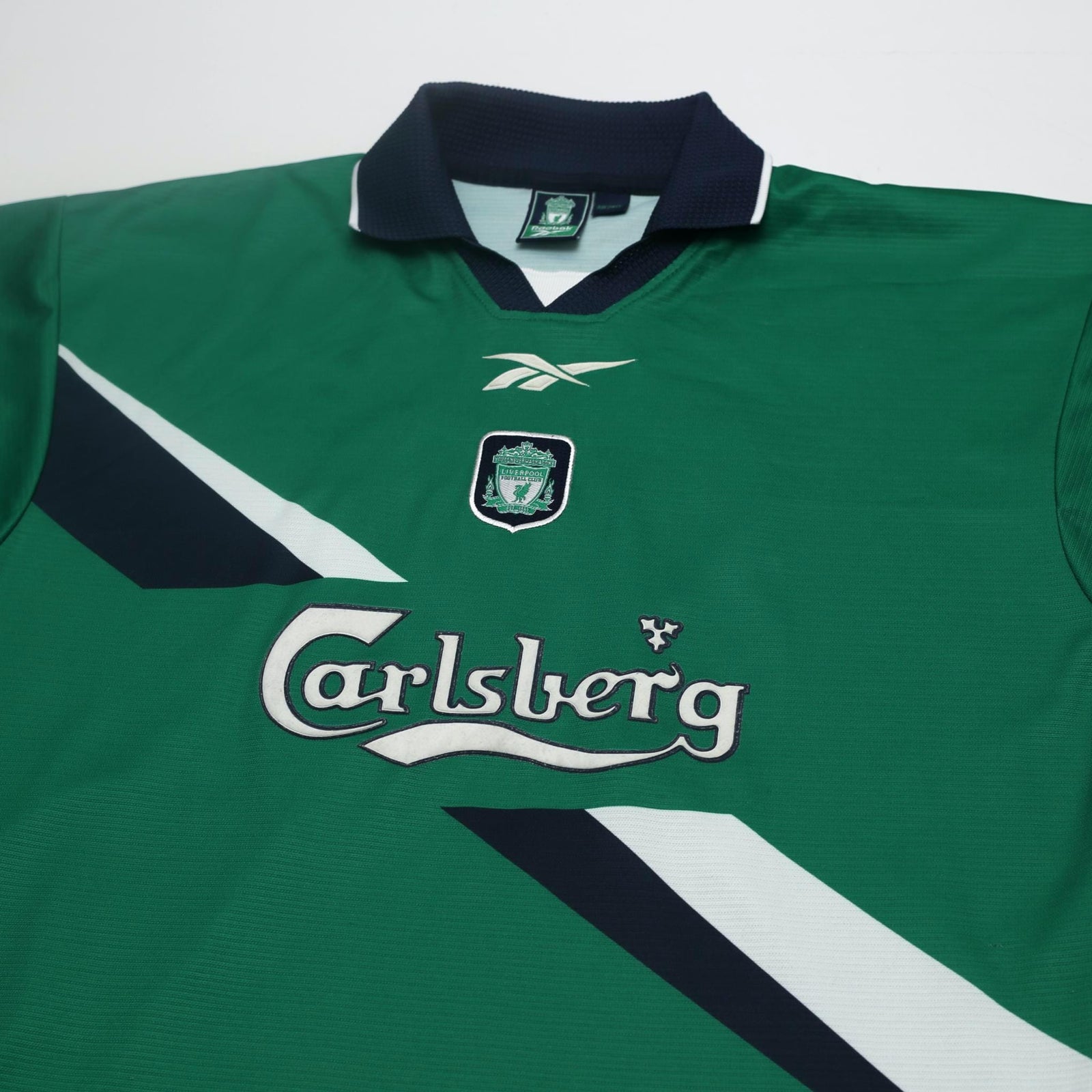 1999/00 Gerrard #28 Liverpool Vintage Reebok Away Football Shirt (38/40) M