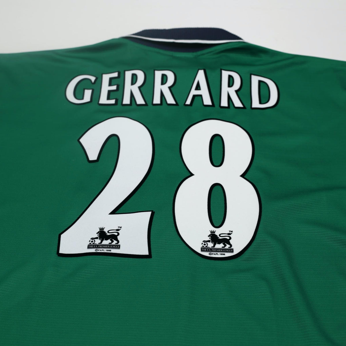 1999/00 Gerrard #28 Liverpool Vintage Reebok Away Football Shirt (38/40) M