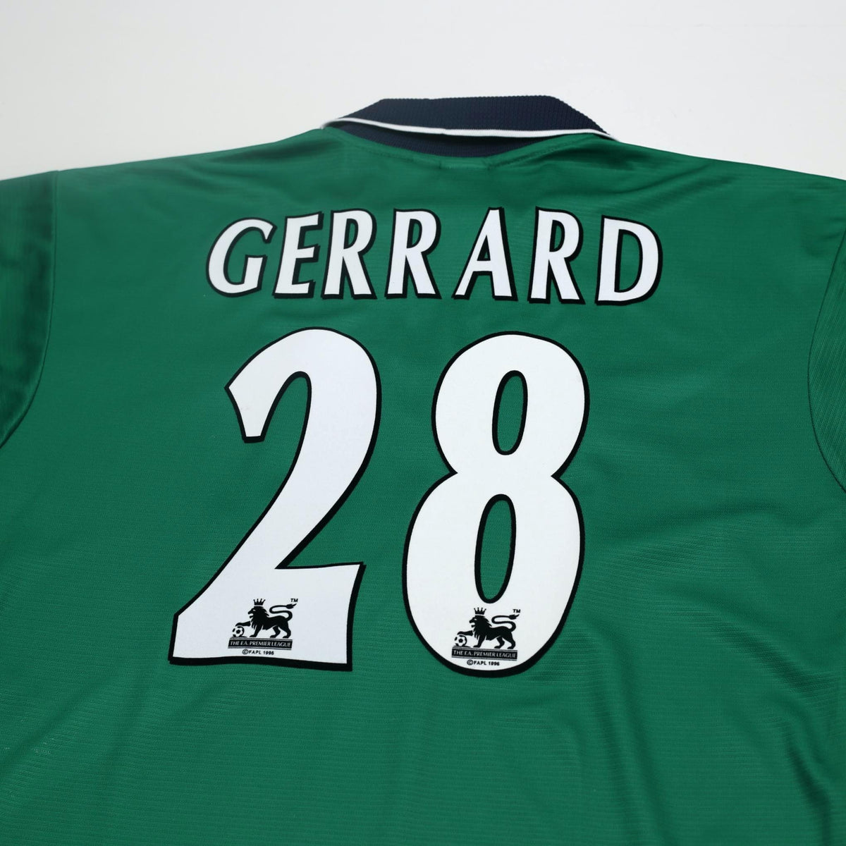 1999/00 Gerrard #28 Liverpool Vintage Reebok Away Football Shirt (38/40) M