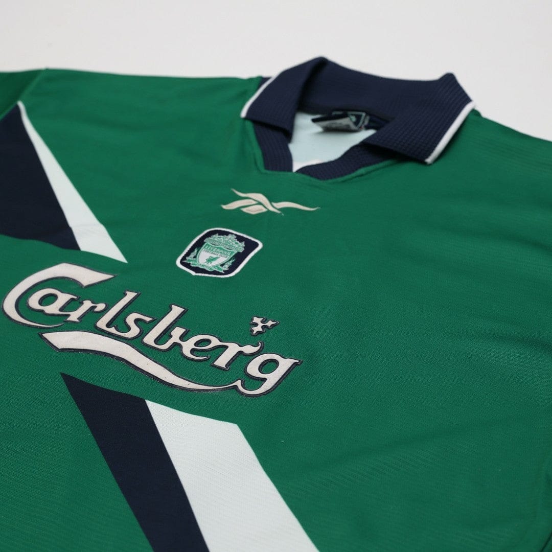 1999/00 Gerrard #28 Liverpool Vintage Reebok Away Football Shirt (42/44) L