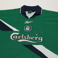 1999/00 Gerrard #28 Liverpool Vintage Reebok Away Football Shirt (42/44) L