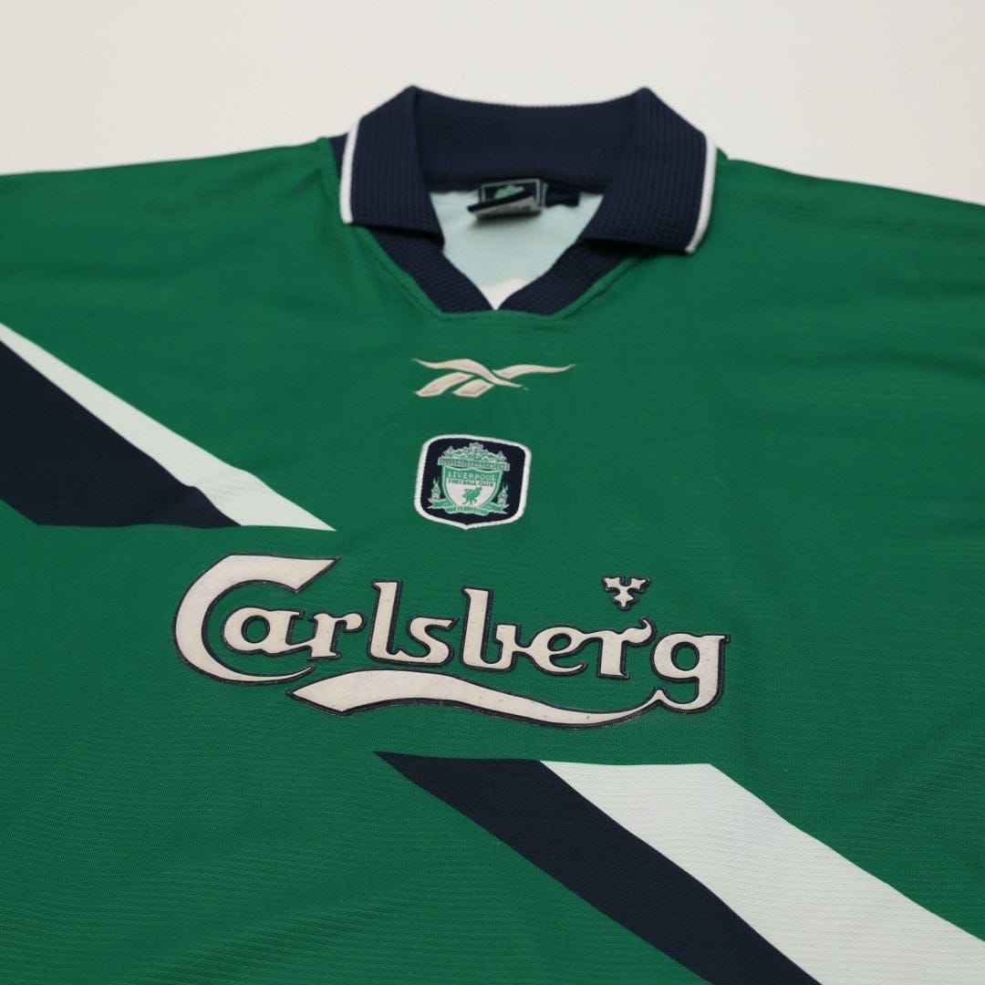 1999/00 Gerrard #28 Liverpool Vintage Reebok Away Football Shirt (42/44) L