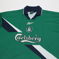 1999/00 Gerrard #28 Liverpool Vintage Reebok Away Football Shirt (42/44) L
