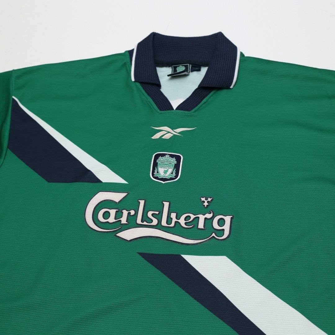 1999/00 Gerrard #28 Liverpool Vintage Reebok Away Football Shirt (42/44) L