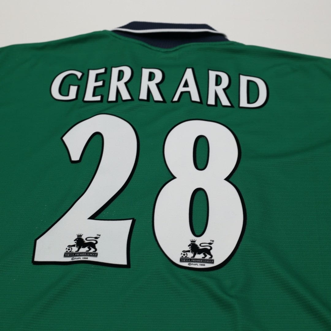 1999/00 Gerrard #28 Liverpool Vintage Reebok Away Football Shirt (42/44) L