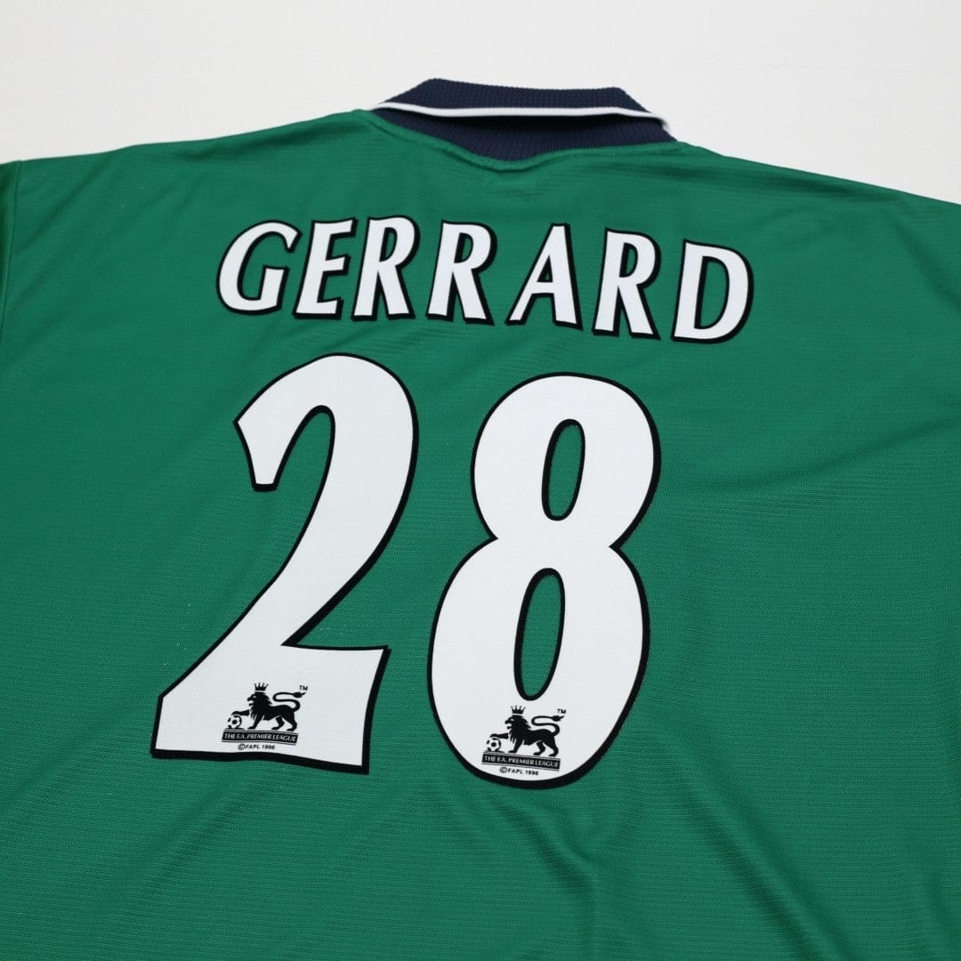 1999/00 Gerrard #28 Liverpool Vintage Reebok Away Football Shirt (42/44) L