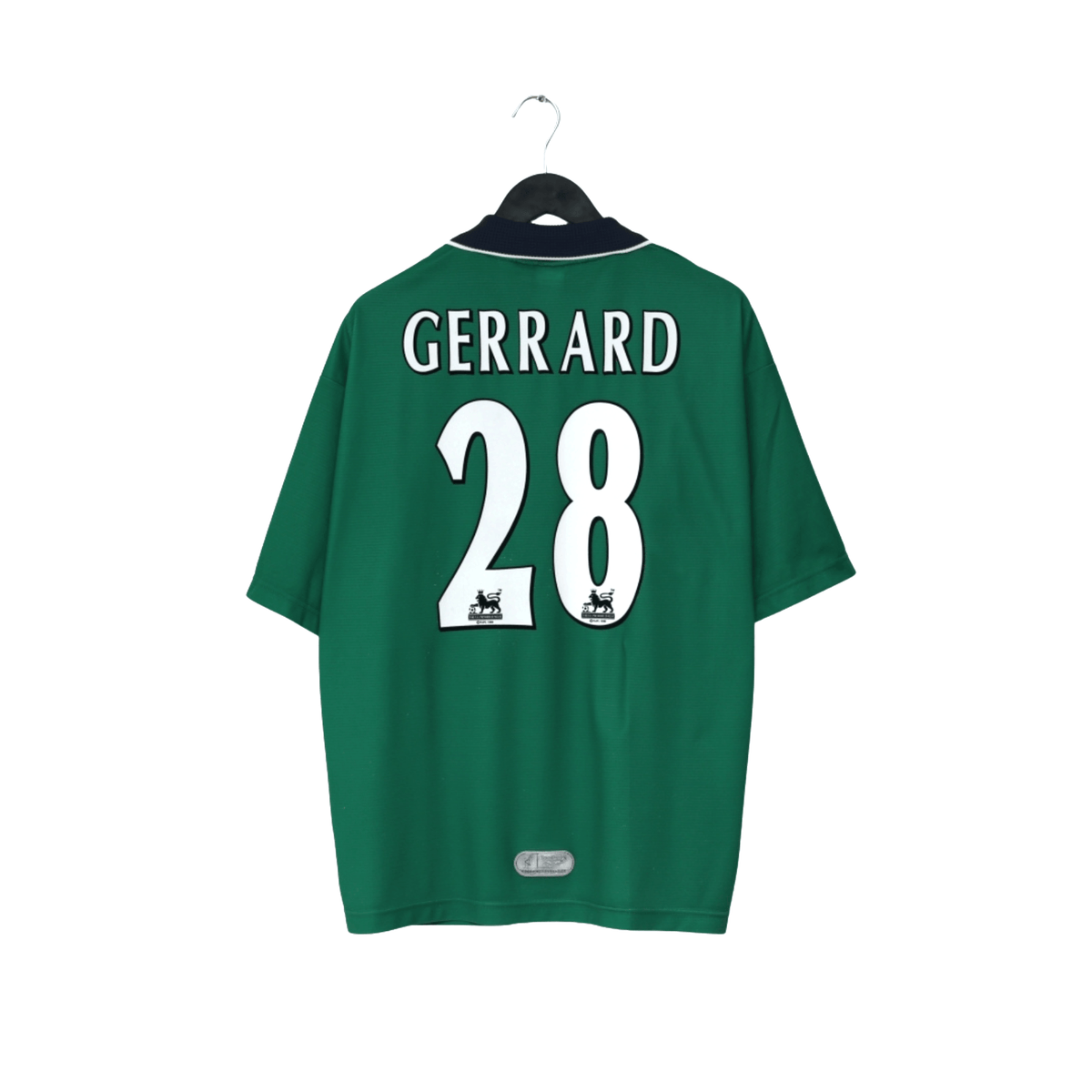 1999/00 Gerrard #28 Liverpool Vintage Reebok Away Football Shirt (42/44) L