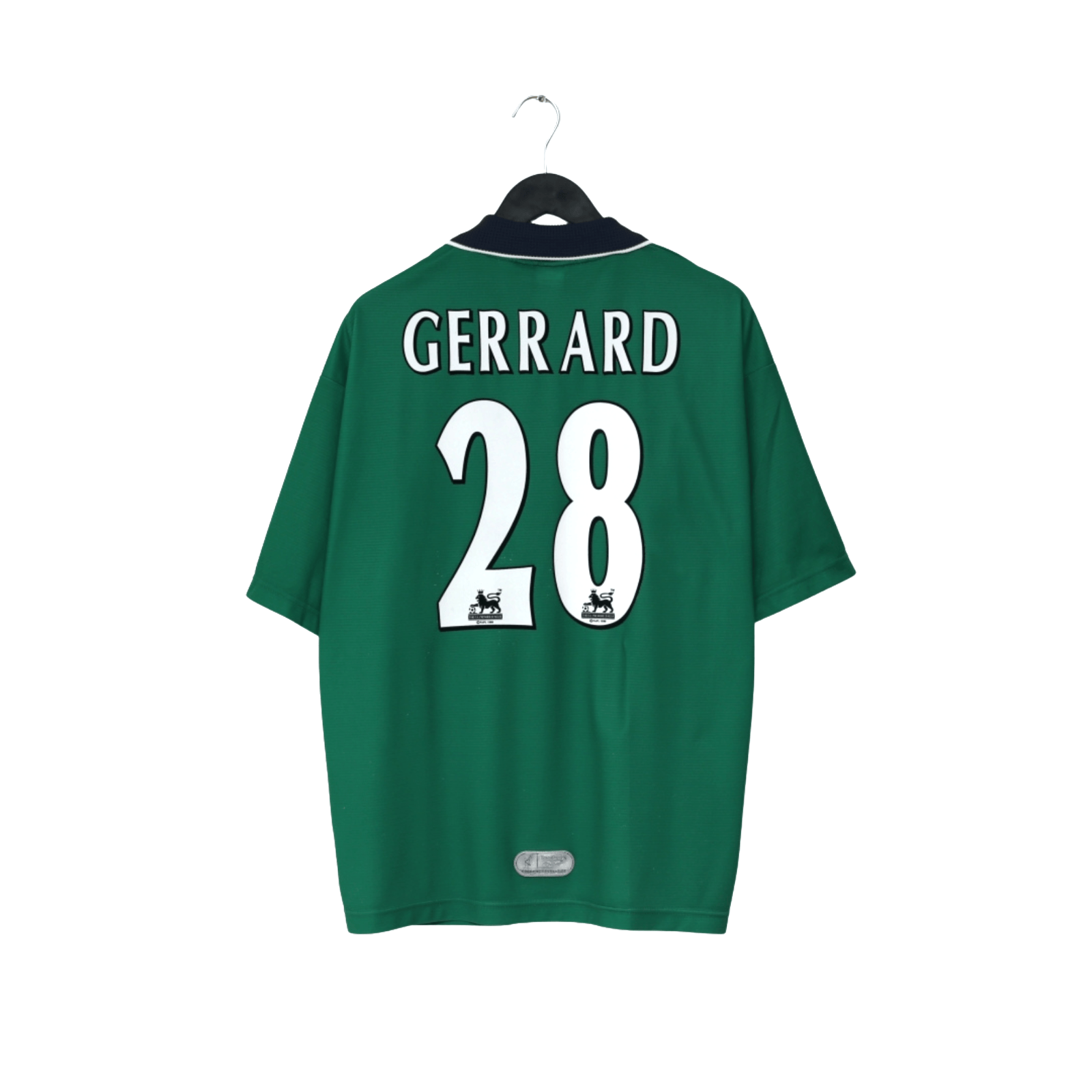 1999/00 Gerrard #28 Liverpool Vintage Reebok Away Football Shirt (42/44) L