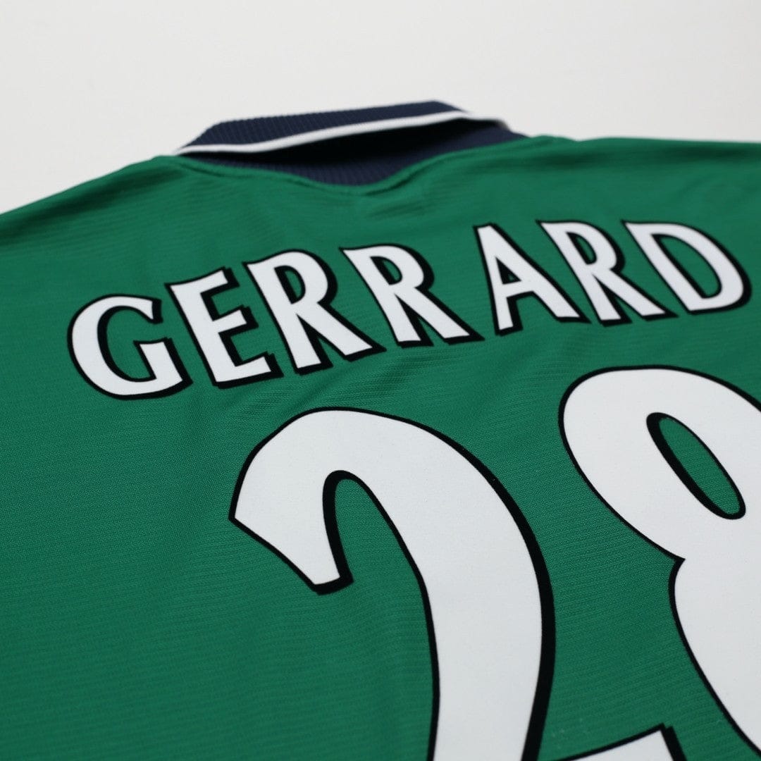 1999/00 Gerrard #28 Liverpool Vintage Reebok Away Football Shirt (42/44) L