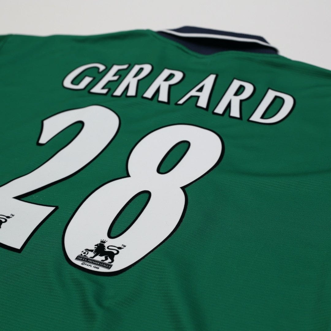 1999/00 Gerrard #28 Liverpool Vintage Reebok Away Football Shirt (42/44) L