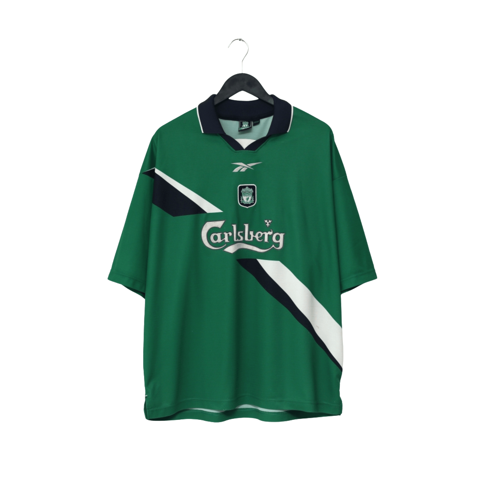 1999/00 Gerrard #28 Liverpool Vintage Reebok Away Football Shirt (46/48) XXL