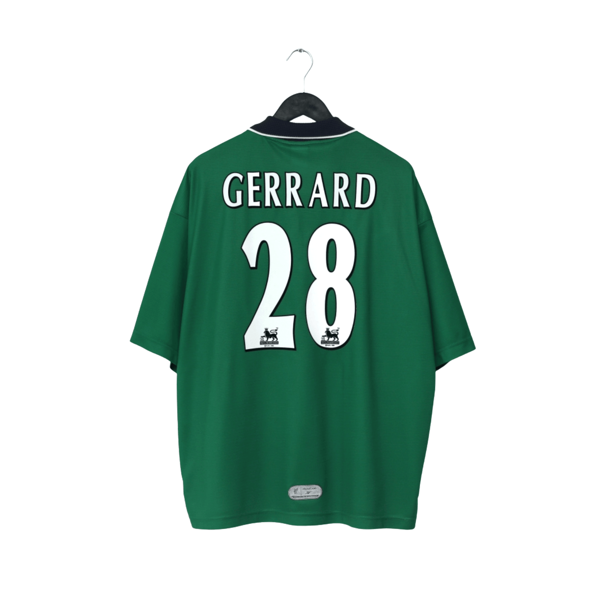 1999/00 Gerrard #28 Liverpool Vintage Reebok Away Football Shirt (46/48) XXL
