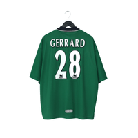 1999/00 Gerrard #28 Liverpool Vintage Reebok Away Football Shirt (46/48) XXL