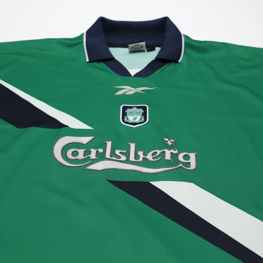 1999/00 Gerrard #28 Liverpool Vintage Reebok Away Football Shirt (46/48) XXL