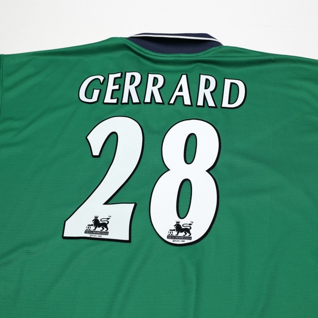 1999/00 Gerrard #28 Liverpool Vintage Reebok Away Football Shirt (46/48) XXL