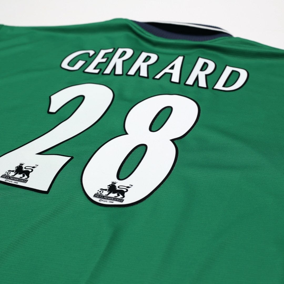1999/00 Gerrard #28 Liverpool Vintage Reebok Away Football Shirt (46/48) XXL