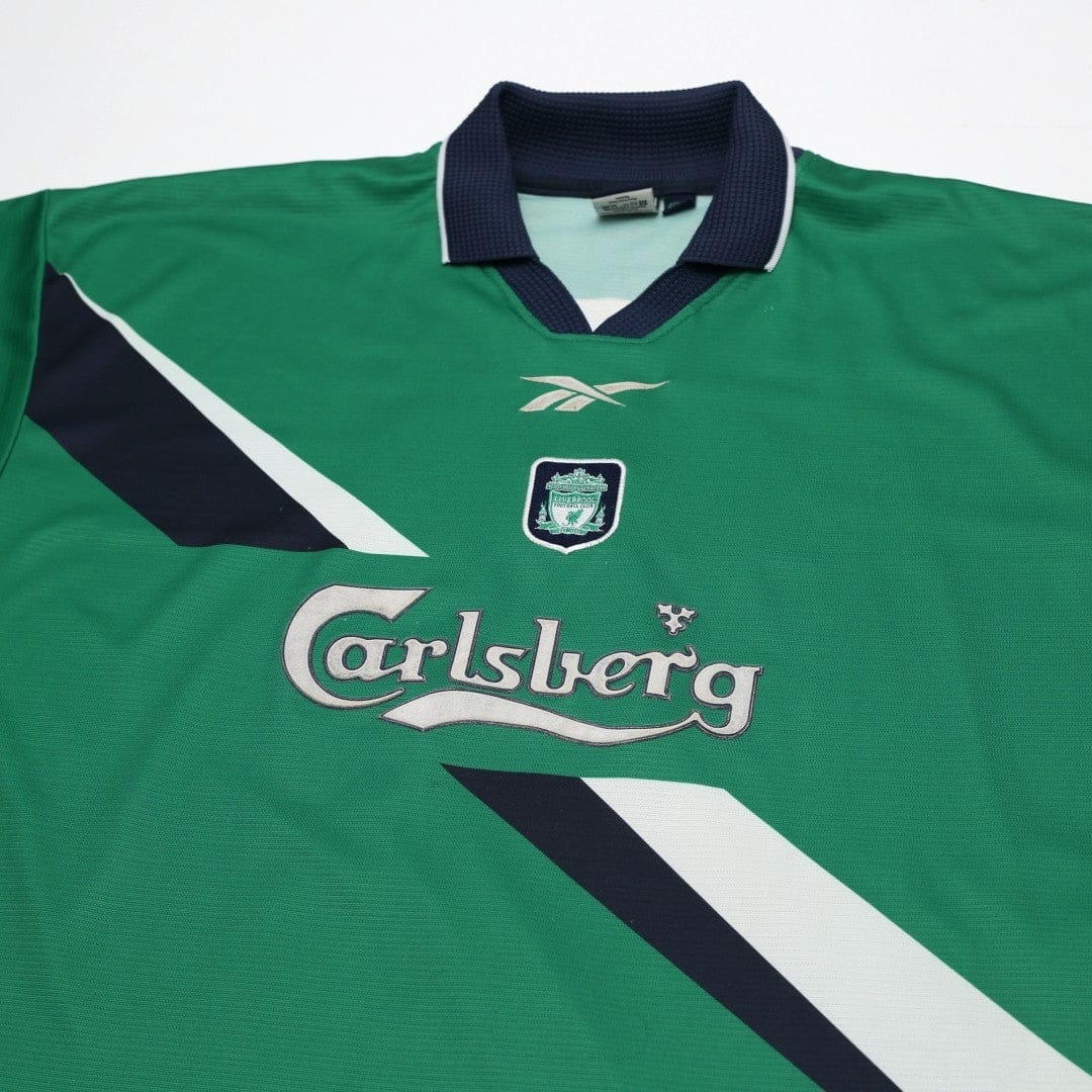1999/00 Gerrard #28 Liverpool Vintage Reebok Away Football Shirt (46/48) XXL