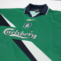 1999/00 Gerrard #28 Liverpool Vintage Reebok Away Football Shirt (46/48) XXL