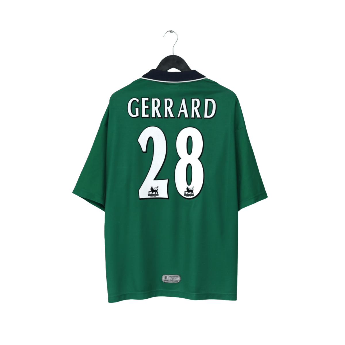 1999/00 Gerrard #28 Liverpool Vintage Reebok Away Football Shirt (46/48) XXL